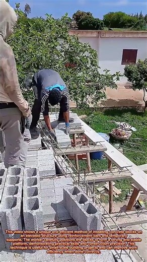 Amazing Concrete Block Installation on Elevated Structure | Smart Construction Technique