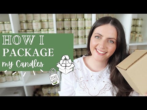 HOW I PACKAGE MY CANDLES | Eco Friendly, Plastic Free Packaging | Small Business Tips