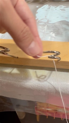 Satisfying yarn winding process 🧶✨ #satisfying #yarn #textileart