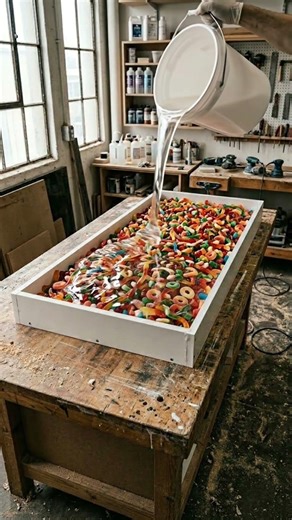 I Turned Gummy Candy Into an Epoxy Gaming Desk