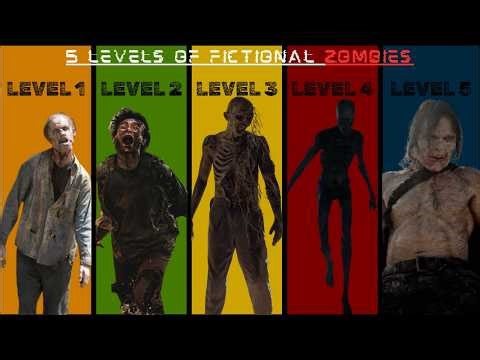 The 5 Levels of Fictional Zombies (Intelligence Based)