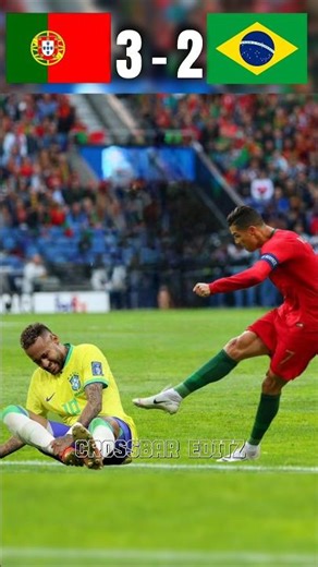 Ronaldo VS Injured Neymar In Final Portugal VS Brazil Imaginary World Cup Final #ronaldo vs #neymar
