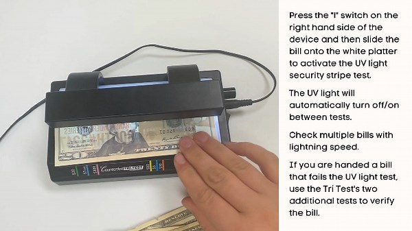 Watch How use the Dri Mark Tritest Counterfeit detector - auto on Amazon Live