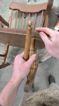 Gluing up loose runners on antique child’s rocker