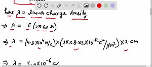 SOLVED:An infinite line of charge produces a field of magnitude 4.5 ×10^4  N / C at distance 2.0  m. Find the linear charge density.