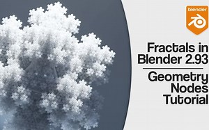 【Blender 教程】Make awesome fractals in Blender 2.93 Geometry Nodes tutorial