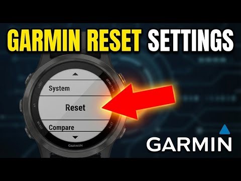 How to reset your settings with Garmin - Step By Step