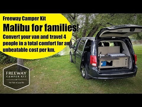 Camper van kit conversion Malibu 4 by Freeway, FULL tour! (Check improved 2020 model link bellow)