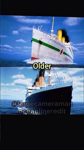 RMS TITANIC VS HMHS BRITANNIC #titanic #ships #britannic #1912 #1916 #ww1 #shorts #edit #views