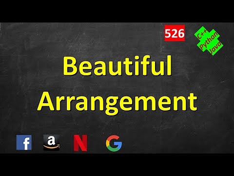 Beautiful Arrangement | LeetCode 526 | C++, Java, Python