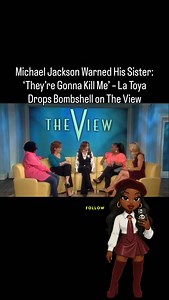 From the Archives: La Toya Jackson on The View - Michael told me ‘LaToya, they’re gonna kill me’ over his publishing & estate. He was terrified it was bigger than we knew. Chilling words from the King of Pop himself before his death. This clip hits different. Listen to what Latoya said and watch what Whoopi Goldberg does… #viral #explore #explorepage #fyp #news | xx, ∧réya candí ♡