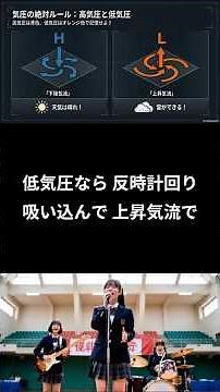 【暗記歌】理科・天気その1｜高気圧・低気圧・4つの前線・日本の四季をアイドルポップで攻略！