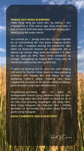 190K views · 167 reactions | She gave her all — her love, her time, her body. Pero nang kailangan niya ng karamay, iniwan siyang mag-isa.  A story of loss, betrayal, and finding the strength to finally let go. | Read It Corner | Facebook