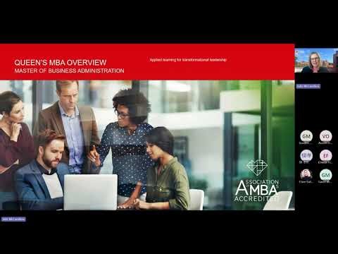MBA Master of Business Administration Information Webinar 2026