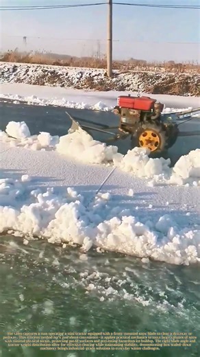 Clearing the Path: How a Mini Tractor Transforms Winter Work