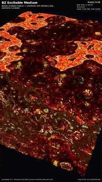Chemical Spirals That Never Stop — 3D Reaction-Diffusion #Shorts