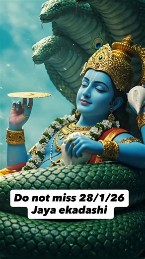 Sakshi Rajput on Instagram: "Comment - jai ho to remove all your problems ✅ Jaya Ekadashi kya hota hai? • It comes in Magha month (Shukla Paksha). • It is done to please Lord Vishnu / Narayan. • Iska main purpose hota hai: ✅ paap-karm cleansing ✅ negative energy removal ✅ obstacles / bad luck cut ✅ success + protection + spiritual growth . BOOK YOUR SPELLS FOR TODAY NOW . On whatsapp 9310863163 . JOIN FREE COMMUNITY on whatsapp 💛💛FOR more such remedies updates, spells, Healings discounts, and