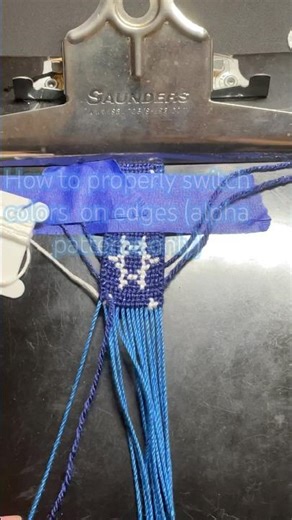 How to properly switch colors in an alpha bracelet(edges)#colorswitch #tutorial #friendshipbracelets