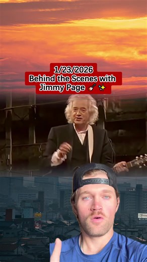 Unforgettable Guitar Riffs: Behind the Scenes with Jimmy Page 🎸✨ #LedZeppelin #GuitarLegend #80sRock #MusicHistory #fyp #rock #tiktok #guitar #music #metal #80s