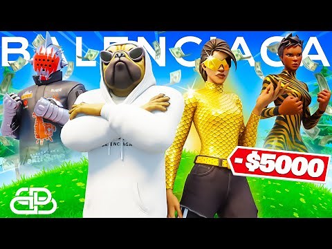 THE MOST EXPENSIVE FORTNITE CHALLENGE (Balenciaga)