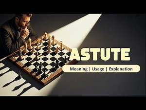Astute Meaning in English | Learn English Vocabulary Daily