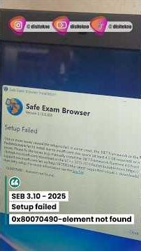Install SEB 13.10 Th. 2025 Setup Failed Gagal || Framework 4.8 || V C++ 2022