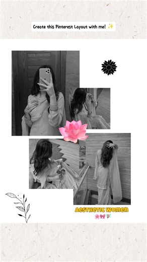 Create This Pinterest Layout With Me ✨ #shorts #instagram #instastory #pintrest #layout #instapost