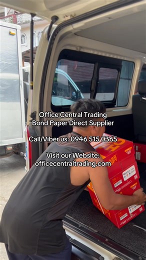 📦 250 Reams Hard Copy Bond Paper Shipping to Bulacan !! Thank you for trusting Office Central Trading. Looking for a Direct Supplier of Bond Paper & Office Supplies? 👉 Contact us today – we ship nationwide! 🌍 📲 Call / Viber us: 0946-515-0365 🌐 Visit our Website officecentraltrading.com for full product lists #OfficeCentralTrading #BondPaperSupplier #DirectSupplier #OfficeSupplies #SchoolSupplies | Office Central Trading
