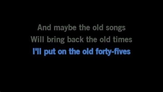 Karaoke The Old Songs - Barry Manilow - CDG, MP4, KFN - Karaoke Version