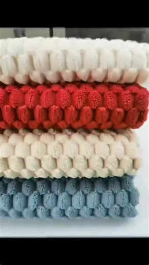 【🚀 HKS4 High-Speed Warp Knitting Machine: Turtle Shell Fleece Series Innovation! 🐢】 Witness the breakthrough in textured fabrics! Our HKS4 high-speed warp knitting machine is producing the unique Turtle Shell Fleece series, creating stunning 3D textures with perfect precision. ​🔥 Unique Features:​​ ✅ Distinctive turtle shell pattern effect ✅ Soft yet structured texture ✅ High-speed precision production (2000 RPM) ✅ Excellent drape and durability ​📹 Video Highlights:​​ Live turtle shell patte