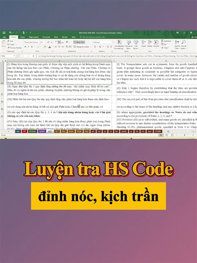 LUYỆN TRA HS CODE #thanhhangxnklogistics #xnkbenvungcunghang #xuatnhapkhau #logistics #khaibaohaiquan #hscode