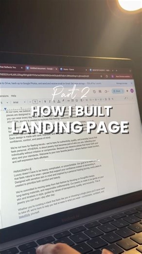 Landing page officially updated! Here is everything I did and how using shopify + canva
