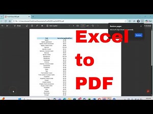 How to Convert an Excel Spreadsheet to a PDF With Ease! #tutorial #howto #excel #spreadsheetmagic