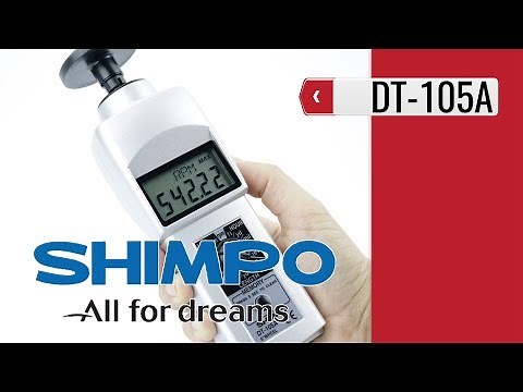 Shimpo DT-105A Contact LCD Tachometer (product video presentation)