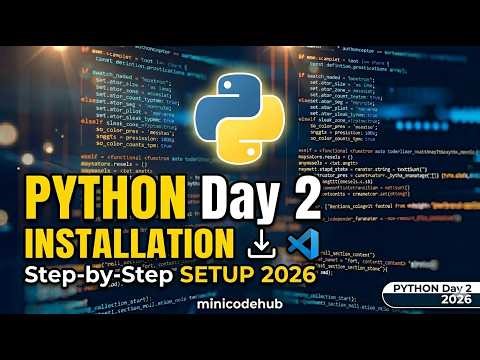 Day 2 (How to Install Python in 2026 (Step-by-Step)) #pythonforbeginners #python