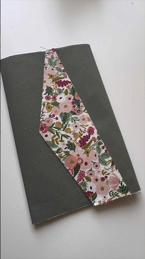 Knitting Needle Case: applying contrasting fabric✨#sewingtutorial #strikkepinneetui #knittersofig