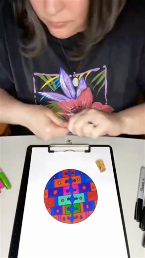 Abstract Geometric Art Mandala Time-Lapse