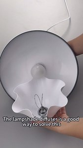 Kiven Clip On Shade for Ceiling Light Bulb,8.6in Lamp Diffuser Shade with Lamp Shade Harp Holder, Acrylic Lamp Shade Diffusers for Ceiling Light Table Lamp, Fits 9-13" Openings, White, 2 Pack