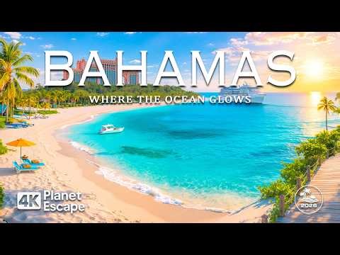 [4K] Bahamas 4K🌴 Turquoise Islands, Stunning Coastal Paradise with Deep House Chill (Ultra HD)