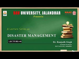 Disaster Management Course Lecture 01 | Disaster Risk Reduction & Preparedness