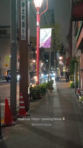 Tokyo Night Timelapse 4K | Asakusa Japan City Lights & Street Motion 🇯🇵 #shorts