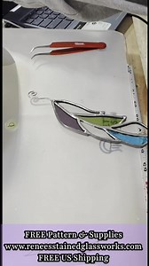 Adding pressed flowers to my stained glass using UV Resin! This was part of our Ornament series. Free Pattern on my website www.reneesstainedglassworks.com. | Renee's Stained Glassworks