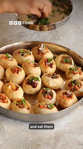 28K views · 136 reactions | Tangy pani, crunchy puri, sweet chaos 欄 Diwali https://www.bbc.co.uk/food/recipes/pani_puri_73491 | BBC Food | Facebook