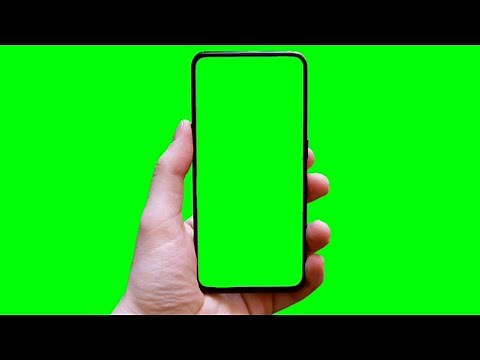 Green Screen Mobile With Hand Png