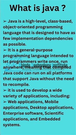 Java Explained for Beginners in 30 Seconds What is Java?