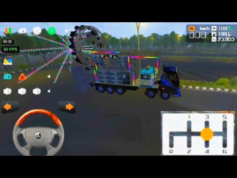 📢 Dj Truck Mod Realistic Game Play - bus simulator indonesia game 🎮