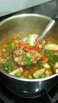 Spicy Eggplant Curry with Minced Pork | Thai Eggplant Curry with Minced Pork