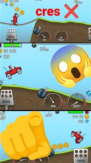 Hill Climb Ra... level 4-5 had cres #gaming #hillclimbracing #shorts