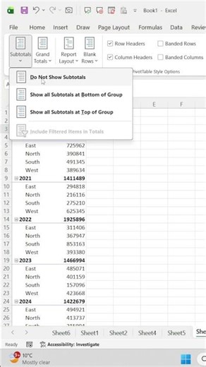 Pivot Table Secrets #short #shorts #shortvideo #shortsvideo #shortsfeed #youtubeshorts #ytshorts #yt