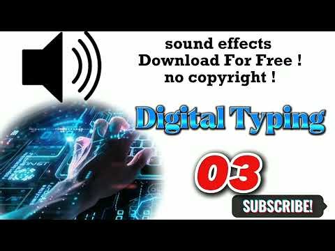 #DigitalTyping_03 | Digital Typing Sound Effects #soundeffects